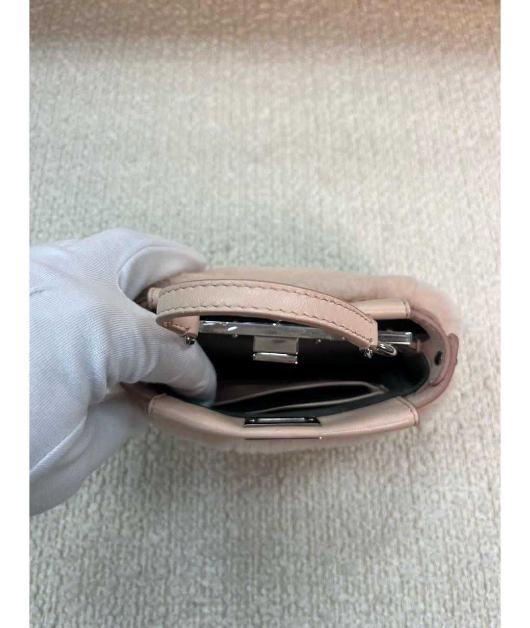 FENDI Розовая сумка с короткими ручками, фото 4