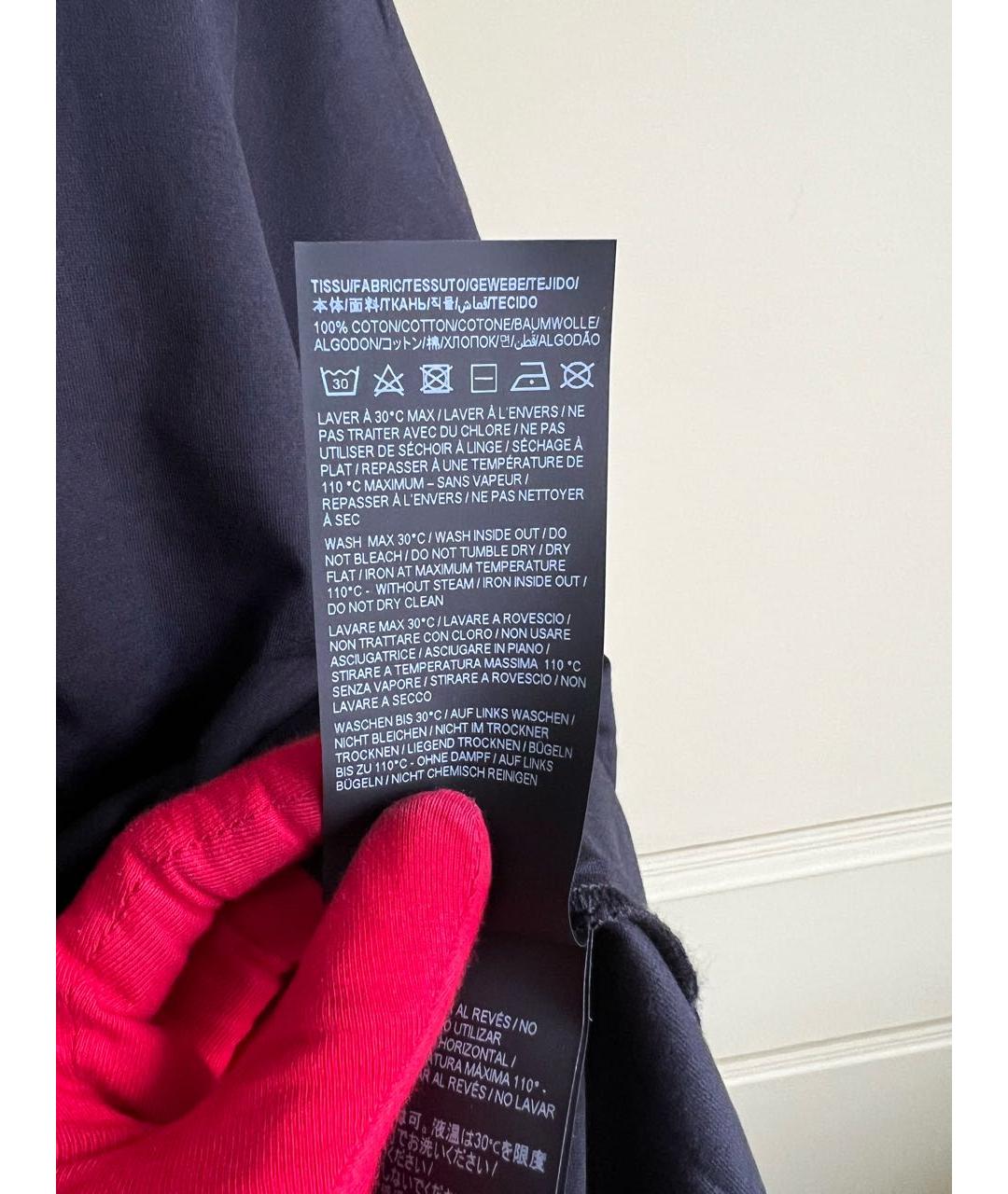 SAINT LAURENT Черная хлопковая футболка, фото 8