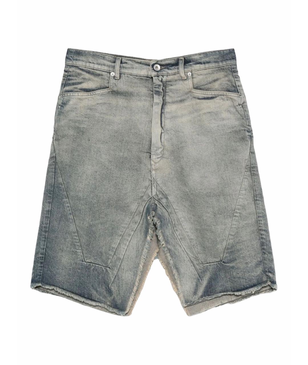 RICK OWENS Голубая деним юбка миди, фото 1