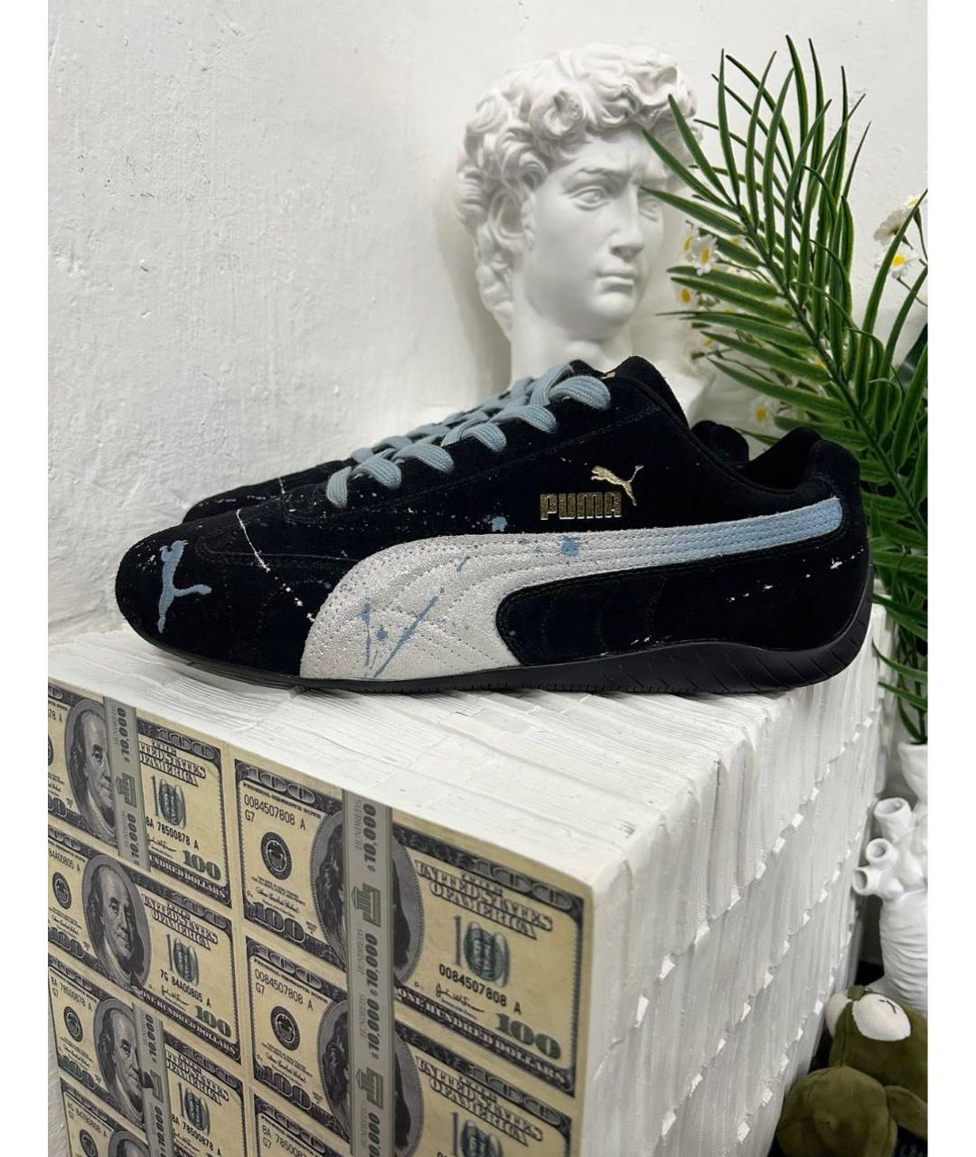 PUMA Черные замшевые кроссовки, фото 5
