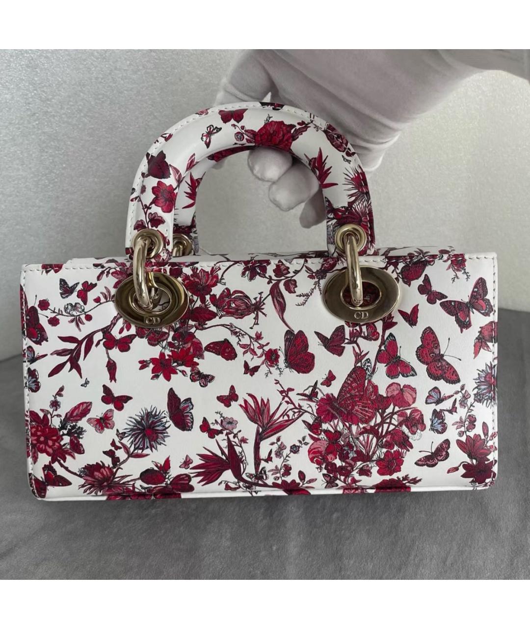 CHRISTIAN DIOR Белая сумка с короткими ручками из искусственной кожи, фото 3