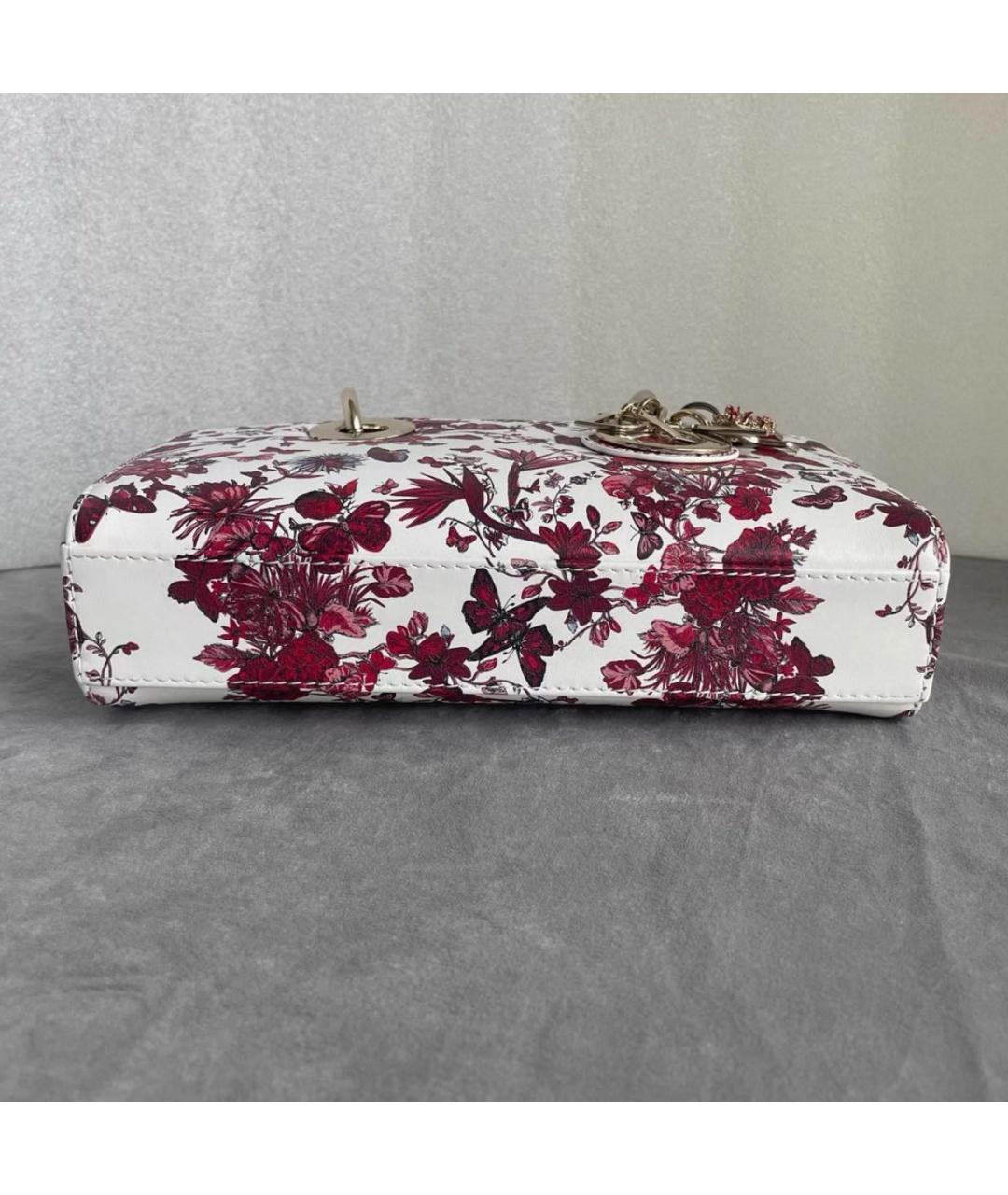 CHRISTIAN DIOR Белая сумка с короткими ручками из искусственной кожи, фото 6