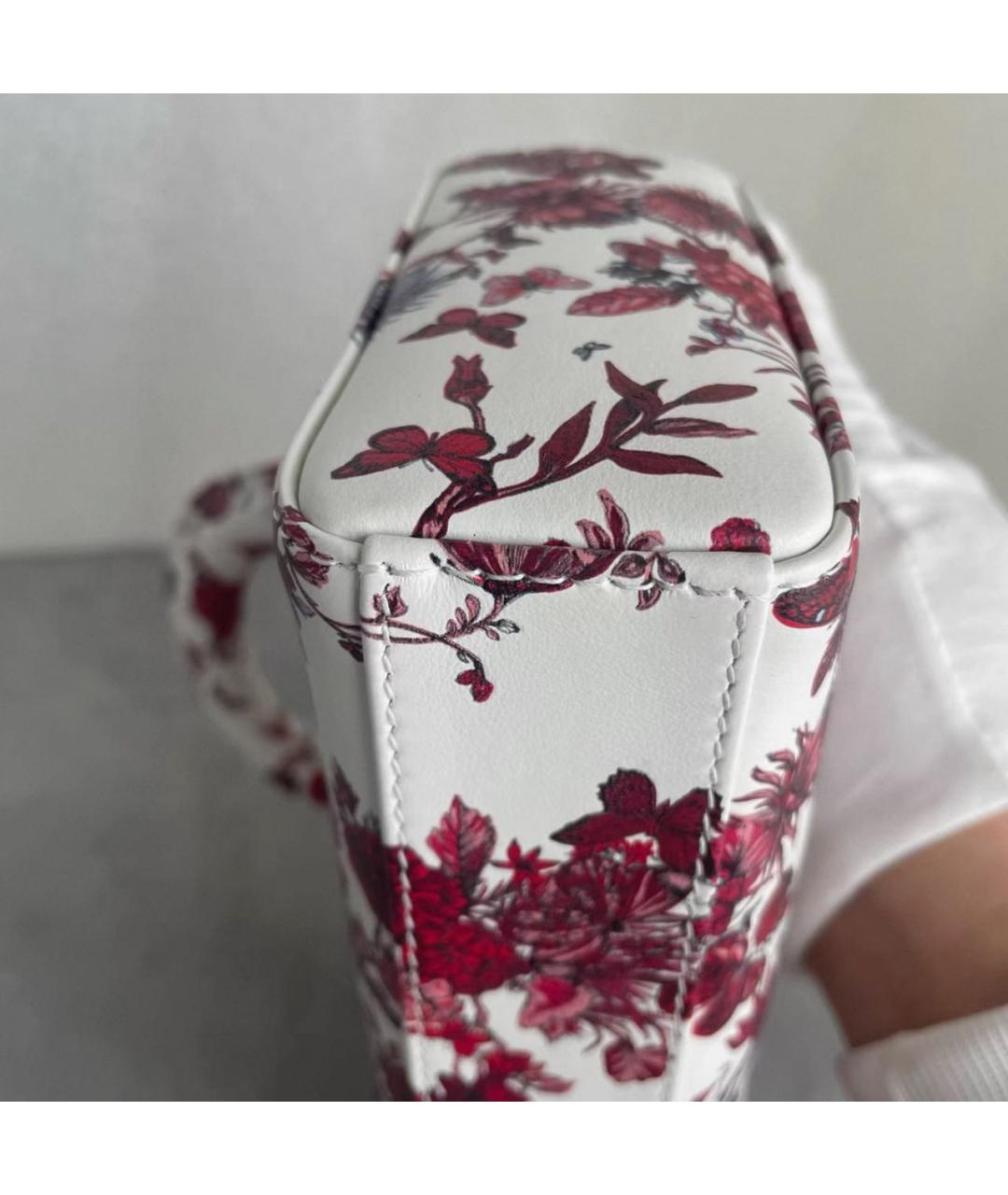 CHRISTIAN DIOR Белая сумка с короткими ручками из искусственной кожи, фото 7