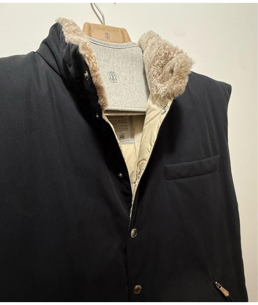 BRUNELLO CUCINELLI Черный жилет, фото 2