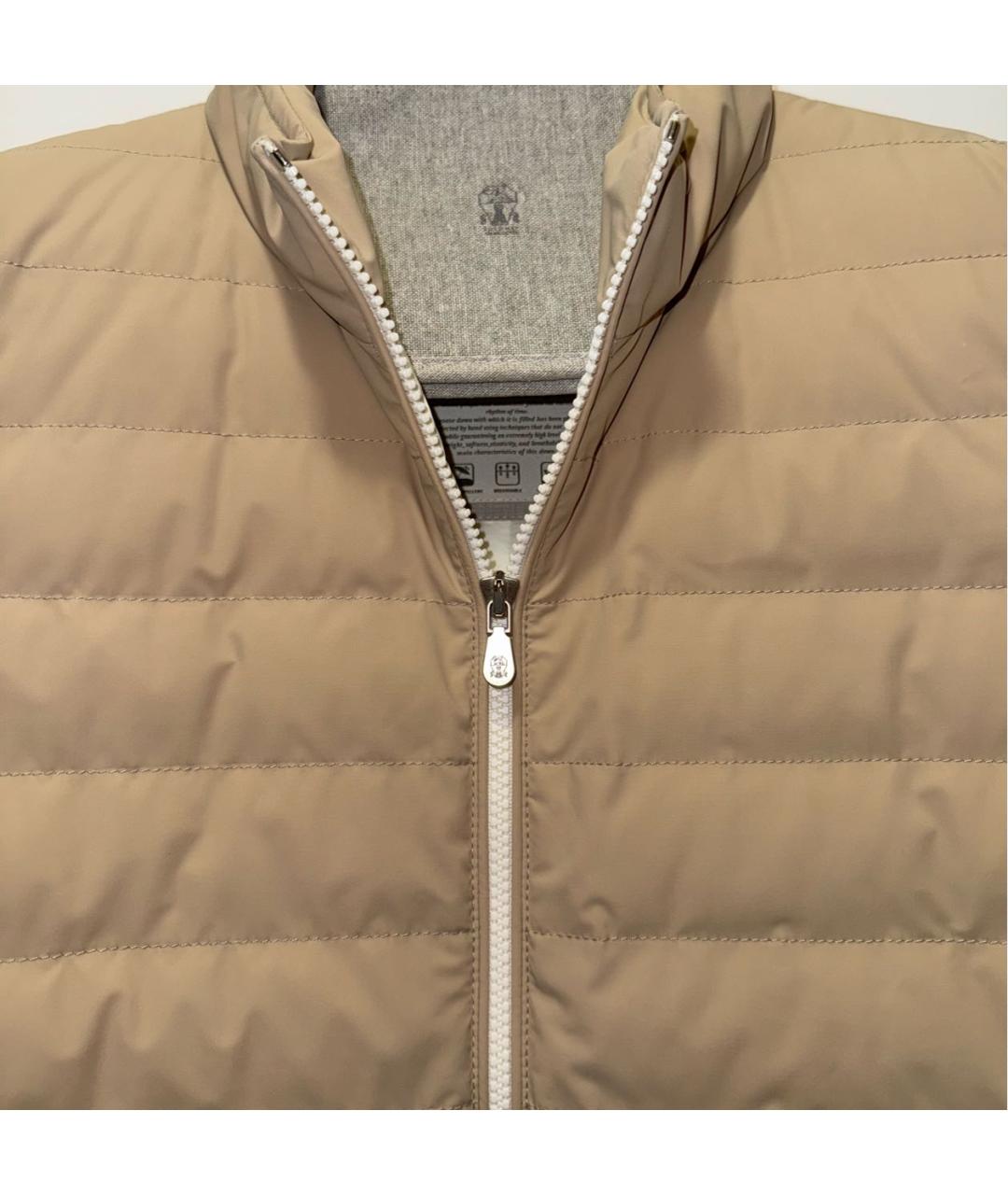 BRUNELLO CUCINELLI Бежевый жилет, фото 5