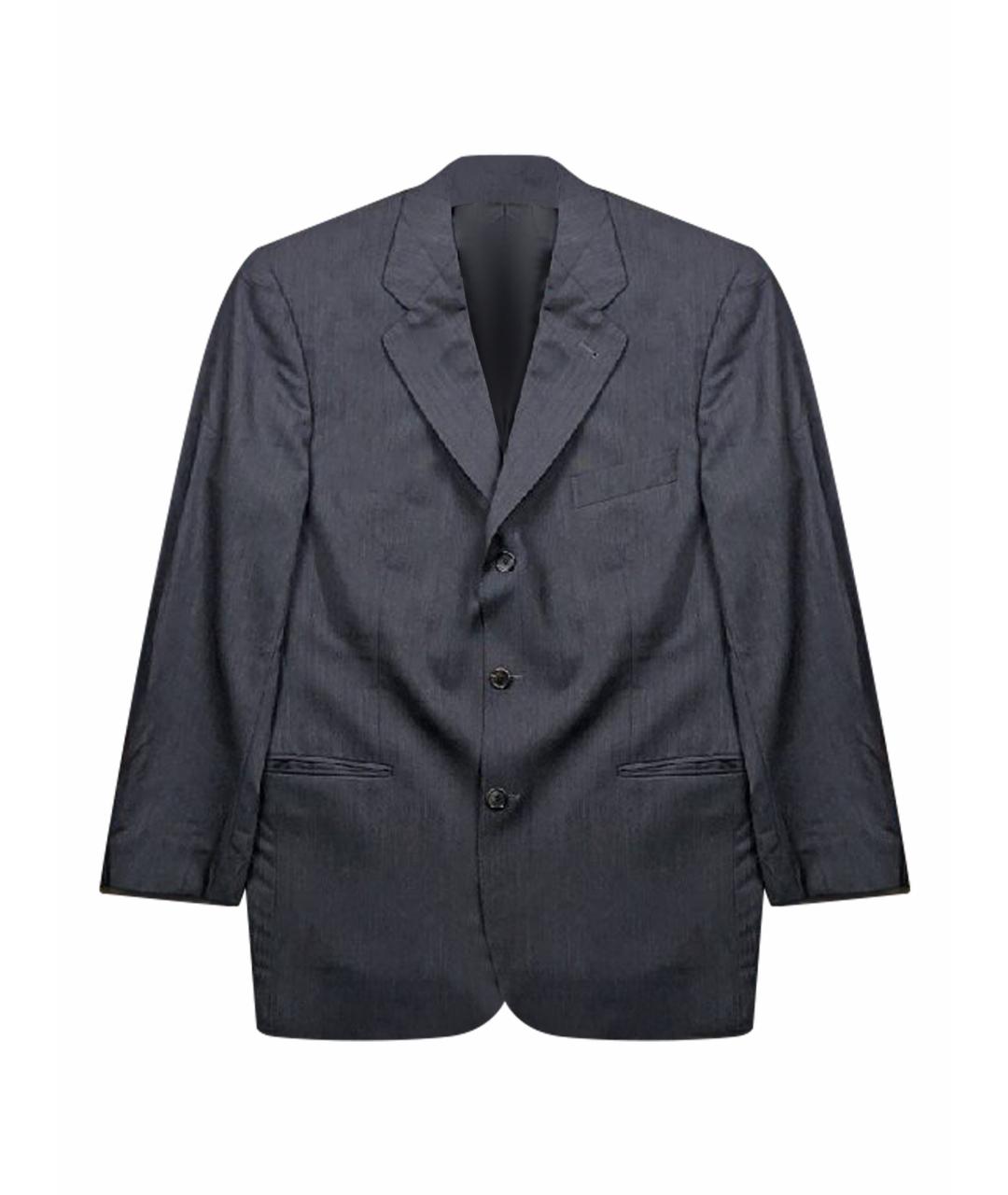 ERMENEGILDO ZEGNA XXX Черный шерстяной пиджак, фото 1