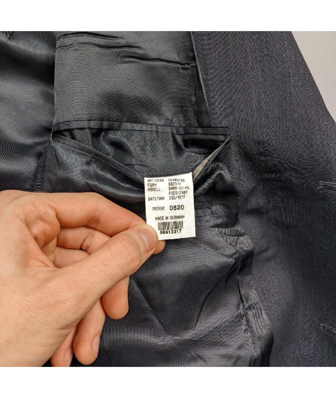 ERMENEGILDO ZEGNA XXX Черный шерстяной пиджак, фото 6