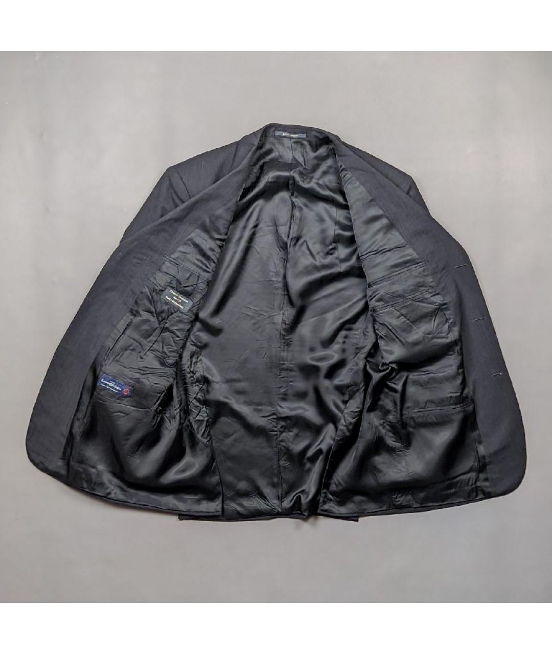 ERMENEGILDO ZEGNA XXX Черный шерстяной пиджак, фото 3