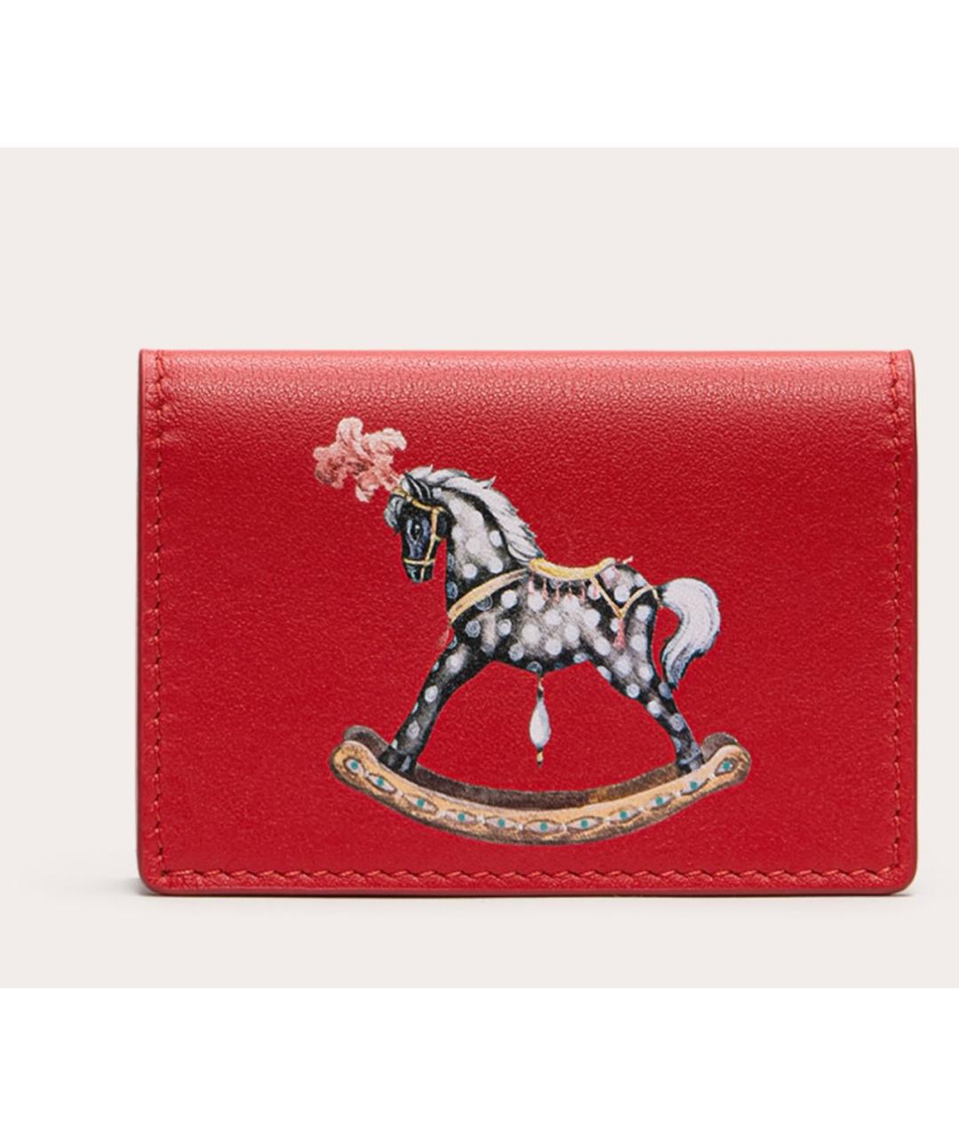 ULYANA SERGEENKO Красный кожаный кардхолдер, фото 7