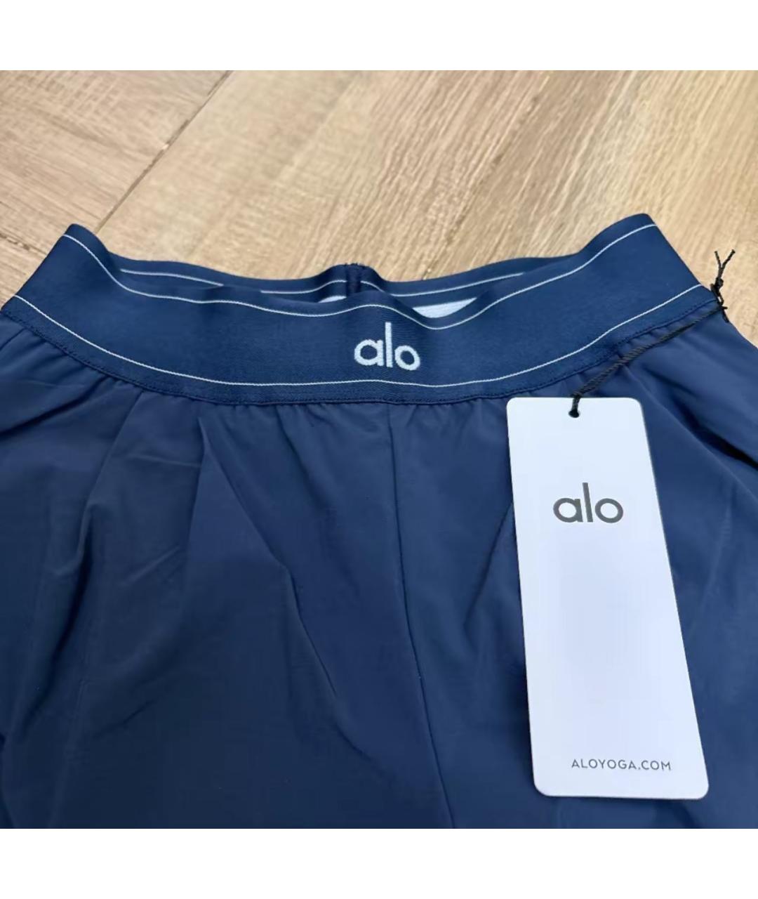 ALO YOGA Темно-синие спортивные брюки и шорты, фото 5