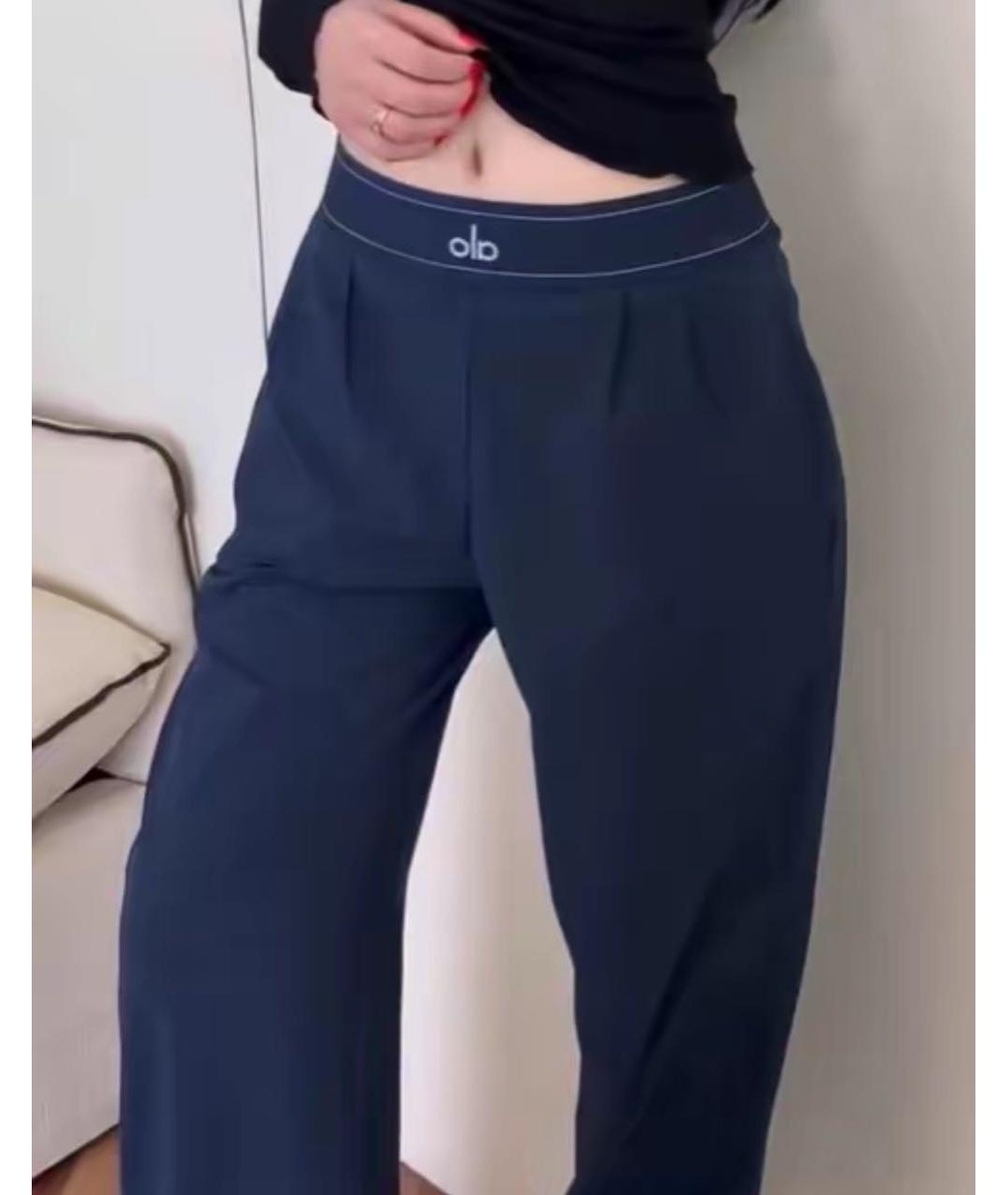 ALO YOGA Темно-синие спортивные брюки и шорты, фото 8