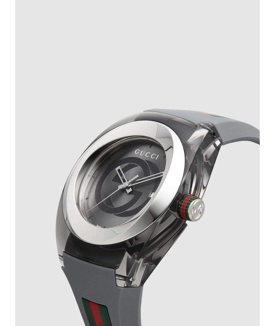 GUCCI Серые часы, фото 4