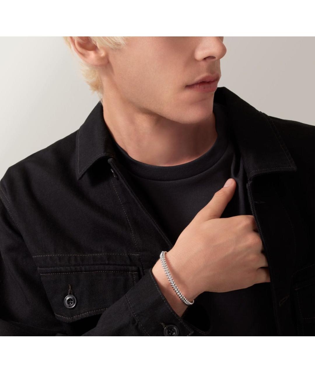 CARTIER Серебрянный браслет из белого золота, фото 2