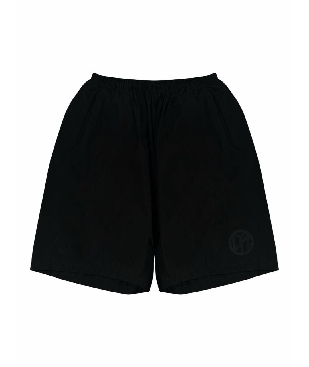 YEEZY Черные полиэстеровые шорты, фото 1