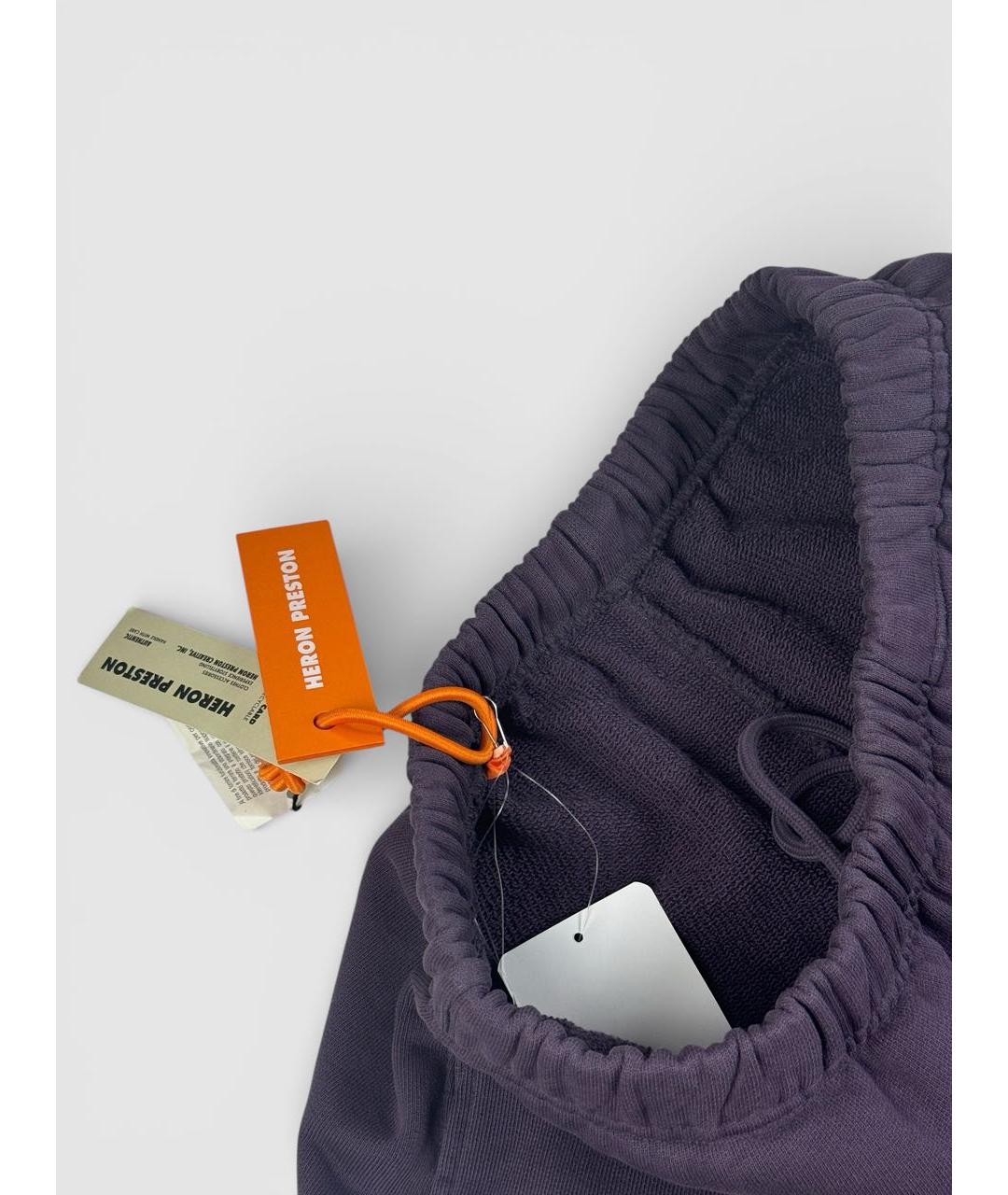 HERON PRESTON Фиолетовые хлопковые повседневные брюки, фото 5