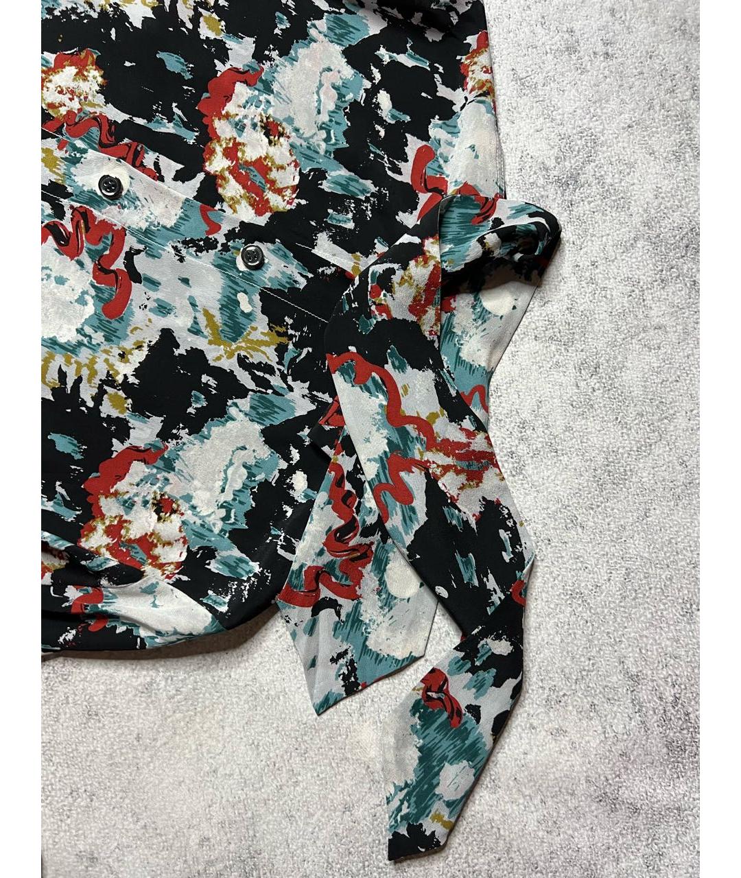 MARNI Мульти шелковое платье, фото 4