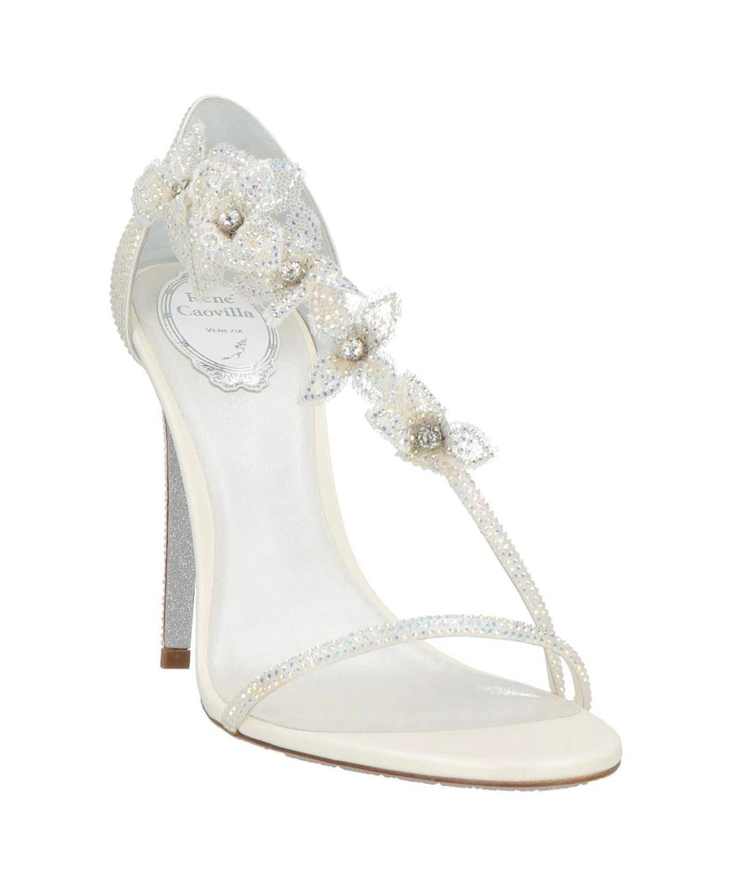 RENE CAOVILLA Белые босоножки, фото 2