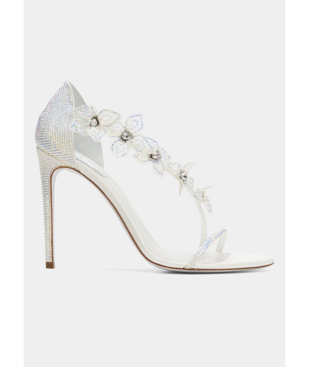 RENE CAOVILLA Белые босоножки, фото 5
