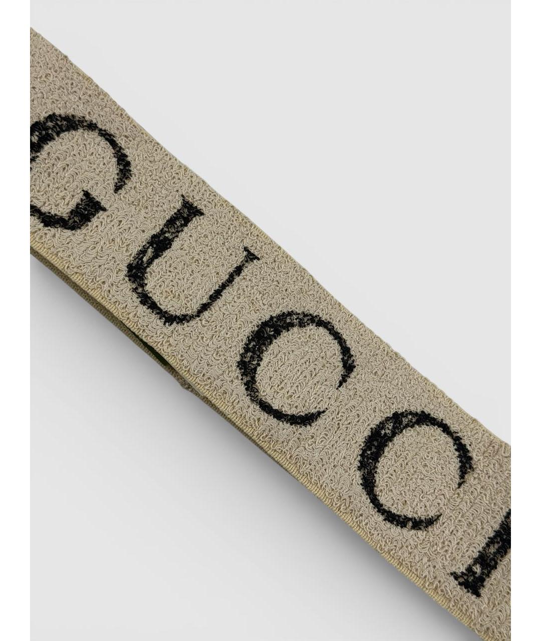 GUCCI Бежевая повязка на голову, фото 4