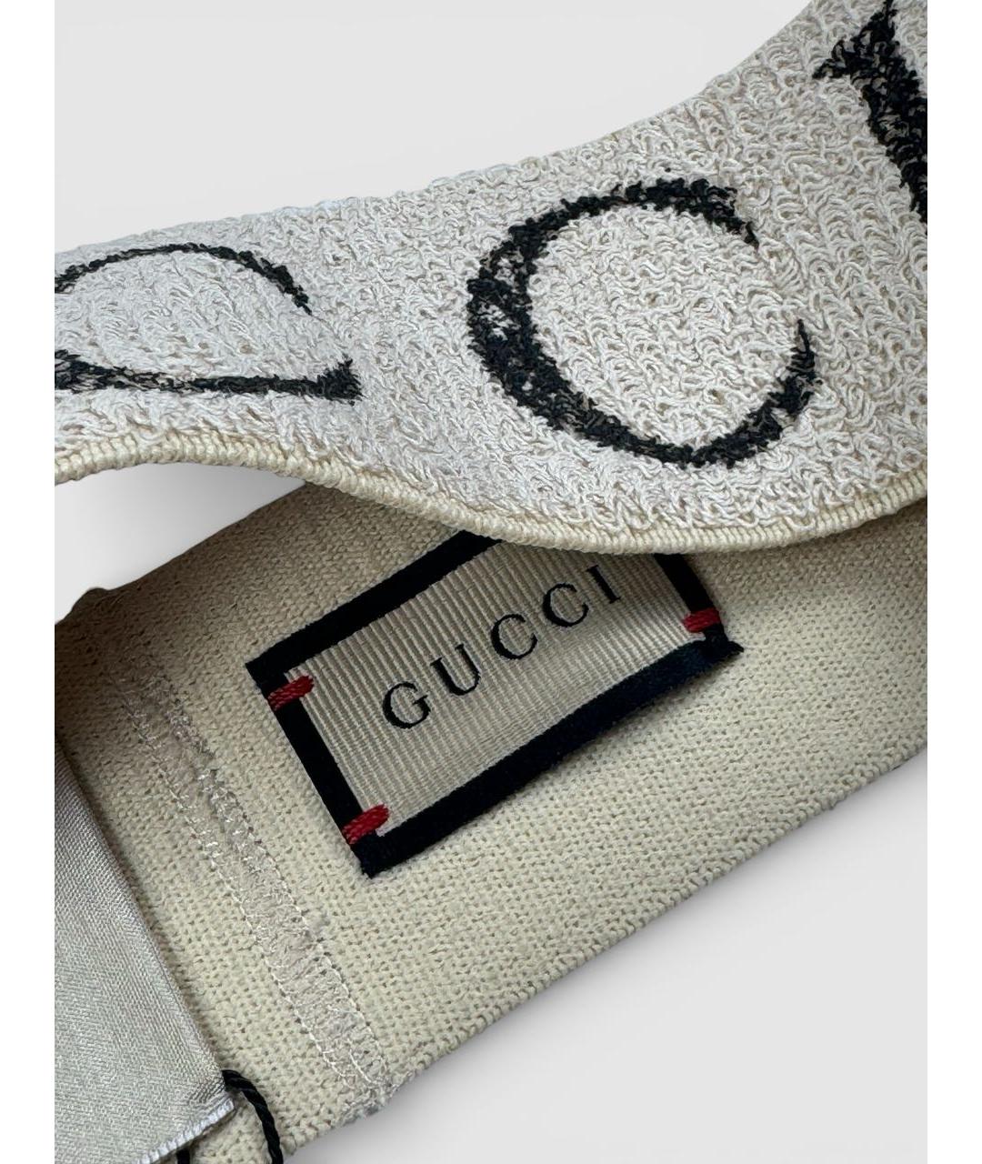 GUCCI Бежевая повязка на голову, фото 3