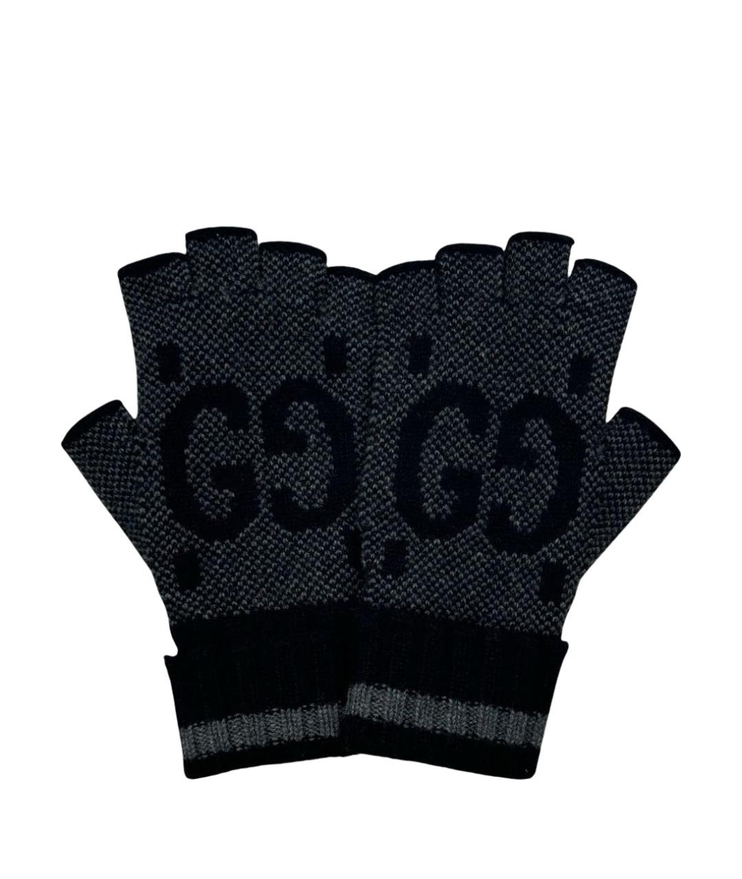 GUCCI Черные перчатки, фото 1