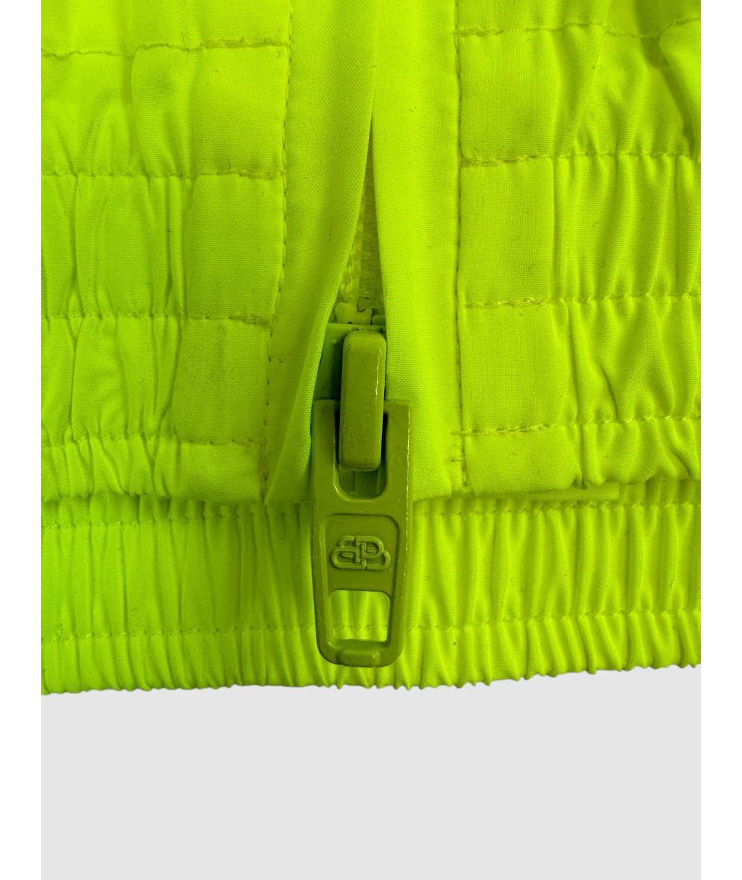 BALENCIAGA Салатовая полиэстеровая куртка, фото 5