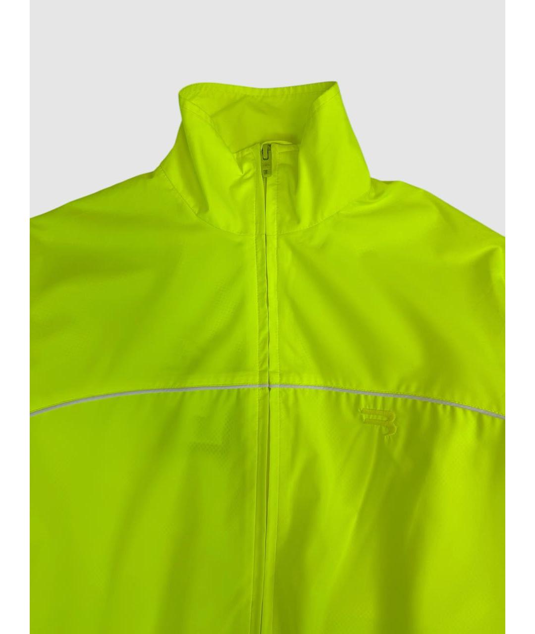 BALENCIAGA Салатовая полиэстеровая куртка, фото 4