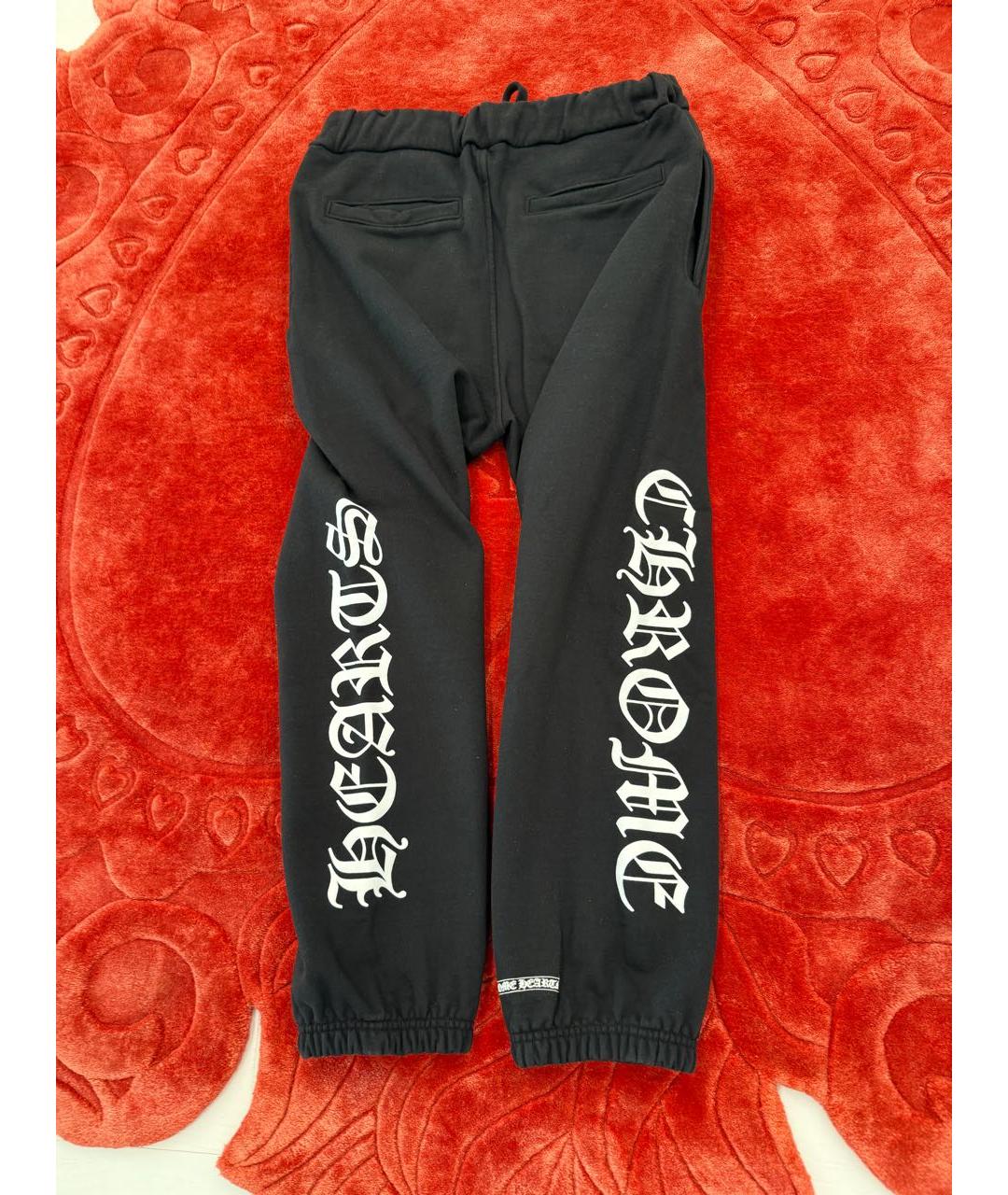 CHROME HEARTS Черные хлопковые спортивные брюки и шорты, фото 3