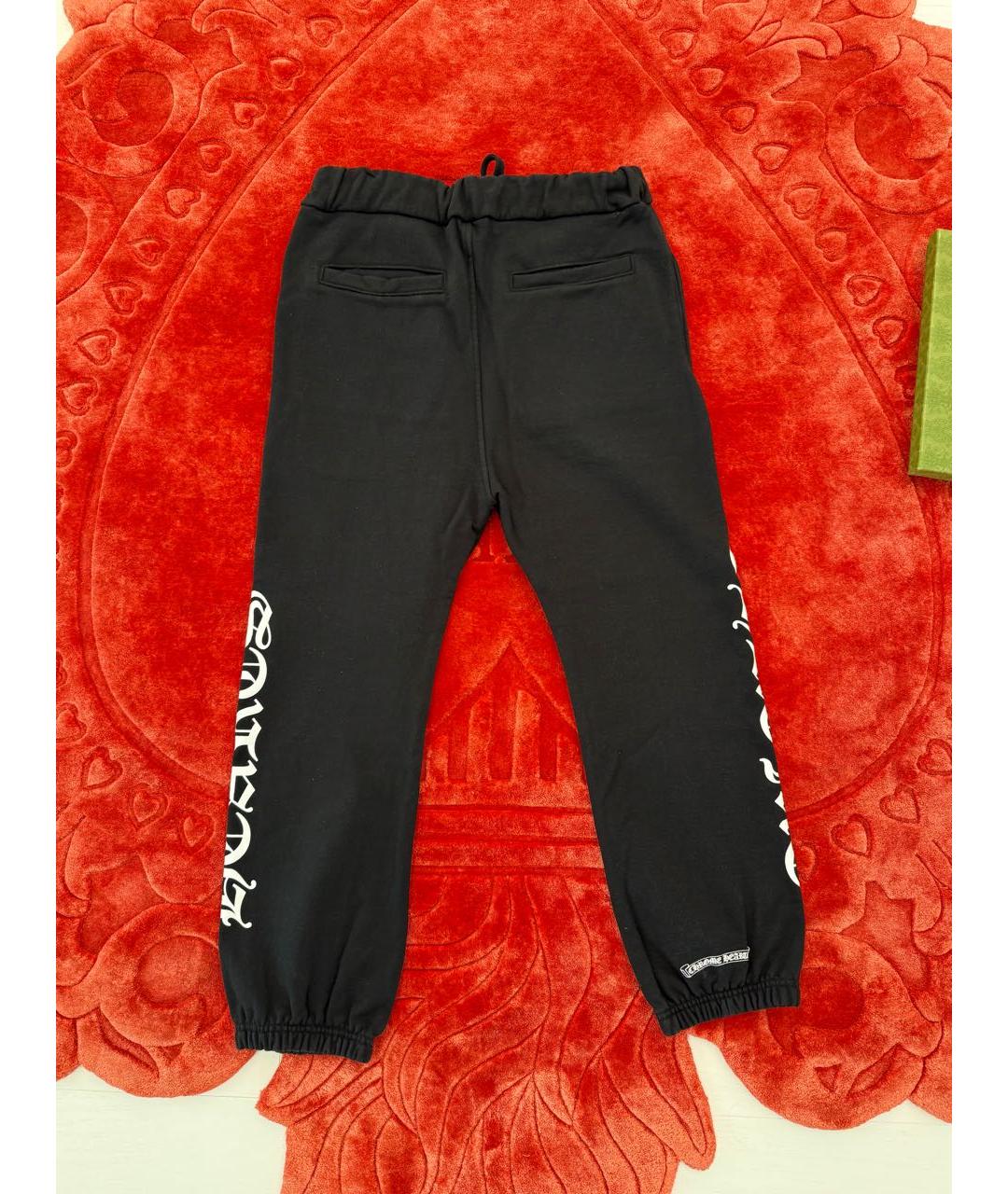 CHROME HEARTS Черные хлопковые спортивные брюки и шорты, фото 2