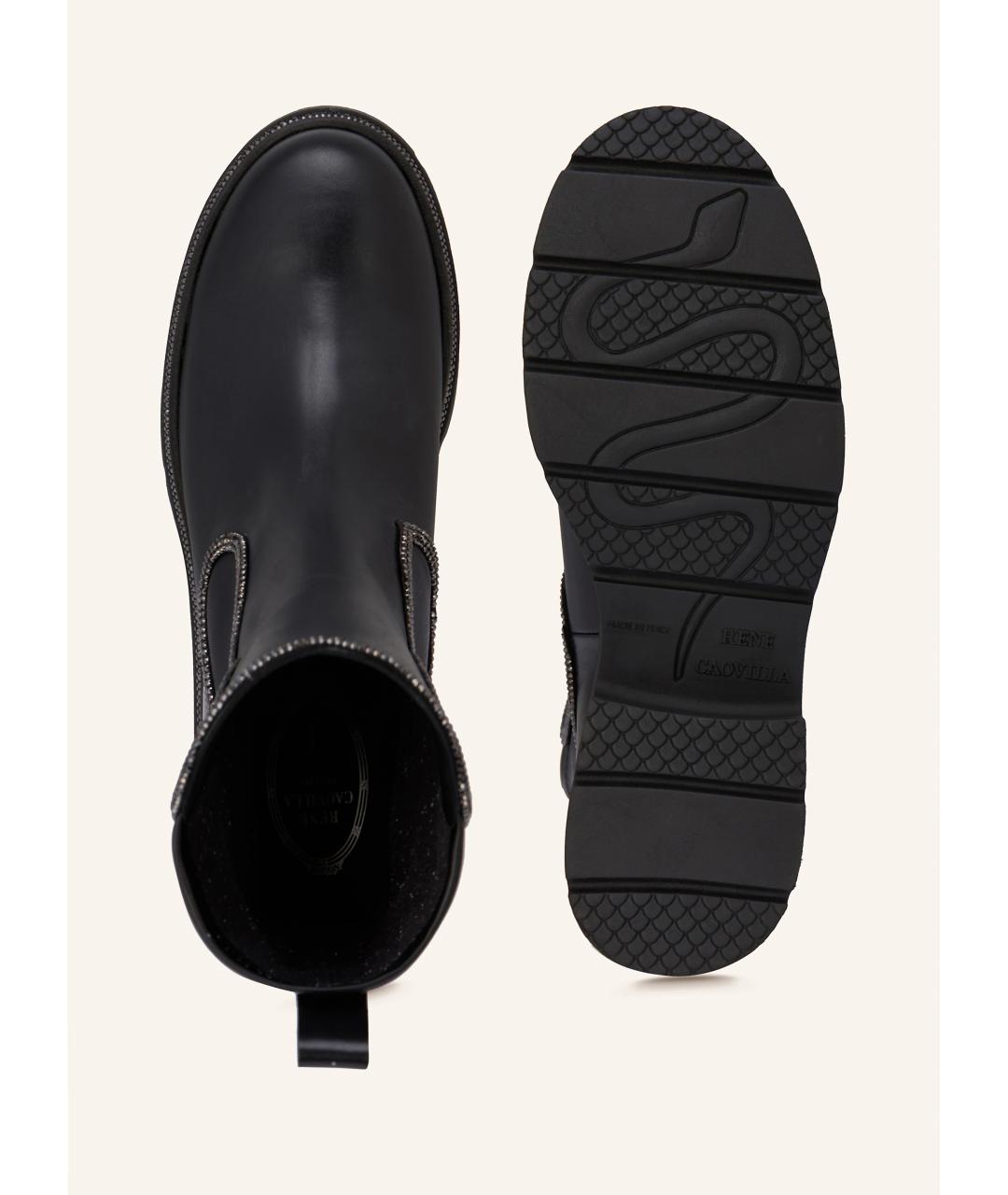 RENE CAOVILLA Черные кожаные ботинки, фото 3