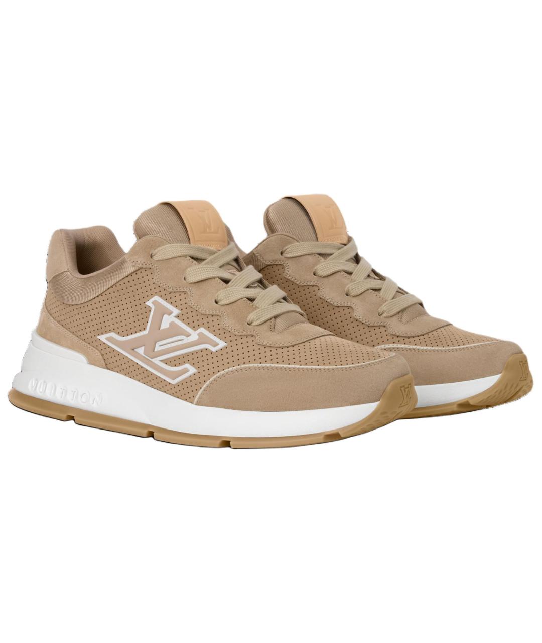 LOUIS VUITTON Коричневые низкие кроссовки / кеды, фото 3