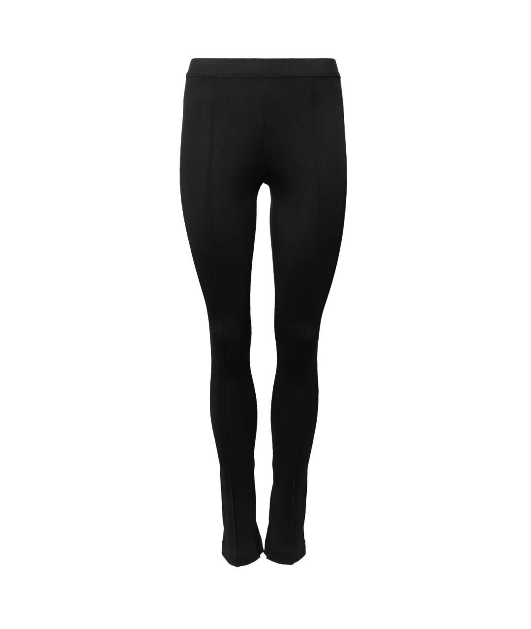 HELMUT LANG Черные хлопковые прямые брюки, фото 4