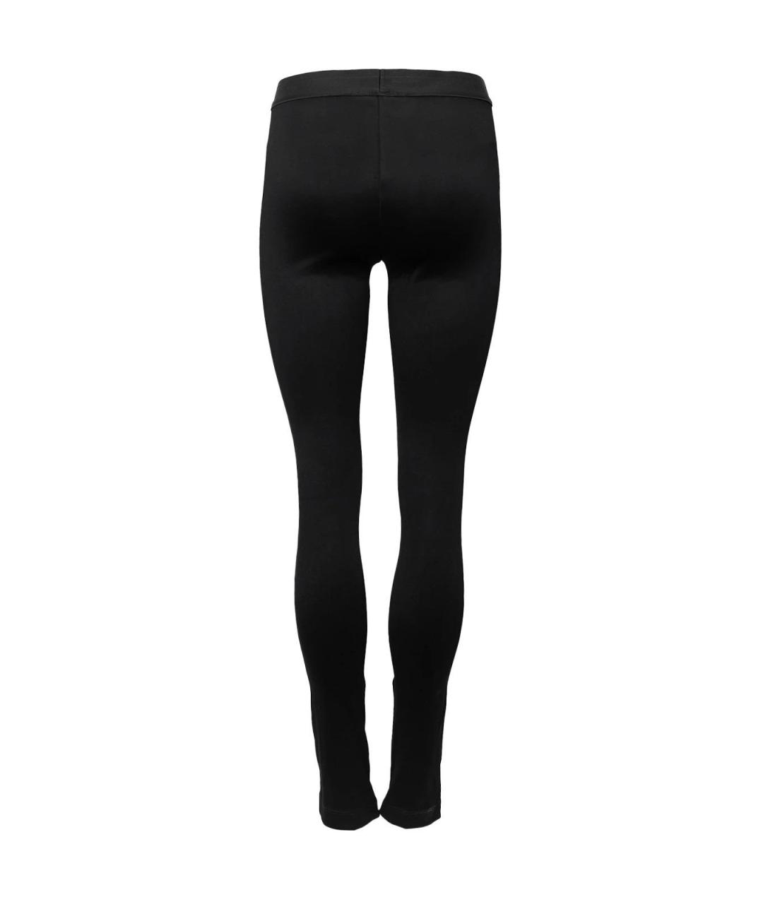 HELMUT LANG Черные хлопковые прямые брюки, фото 2