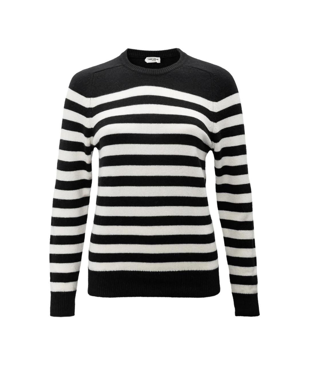 SAINT LAURENT Черный кашемировый джемпер / свитер, фото 4