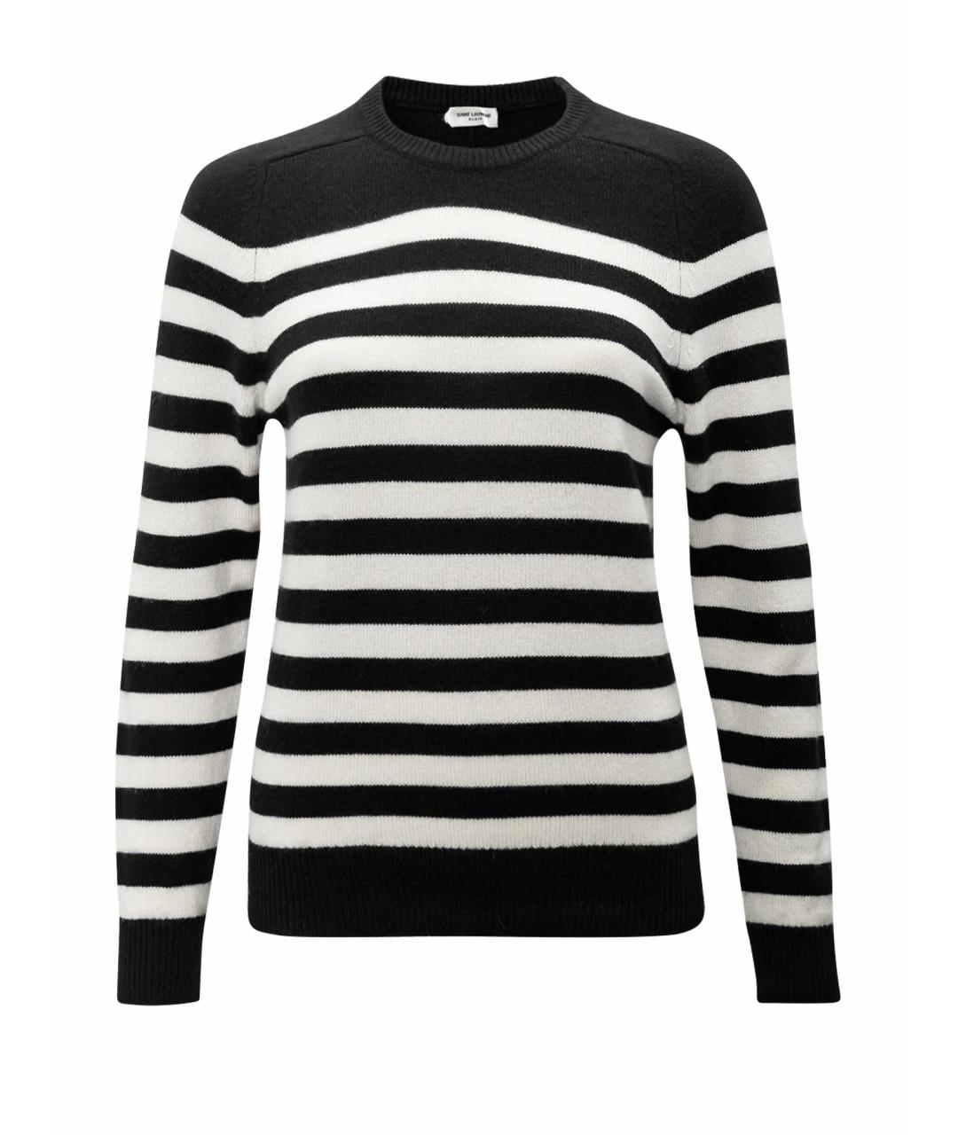 SAINT LAURENT Черный кашемировый джемпер / свитер, фото 1