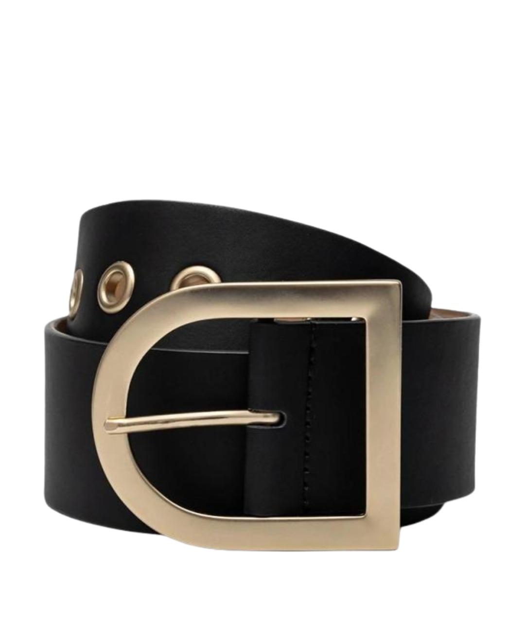 MAX MARA Черный кожаный ремень, фото 1