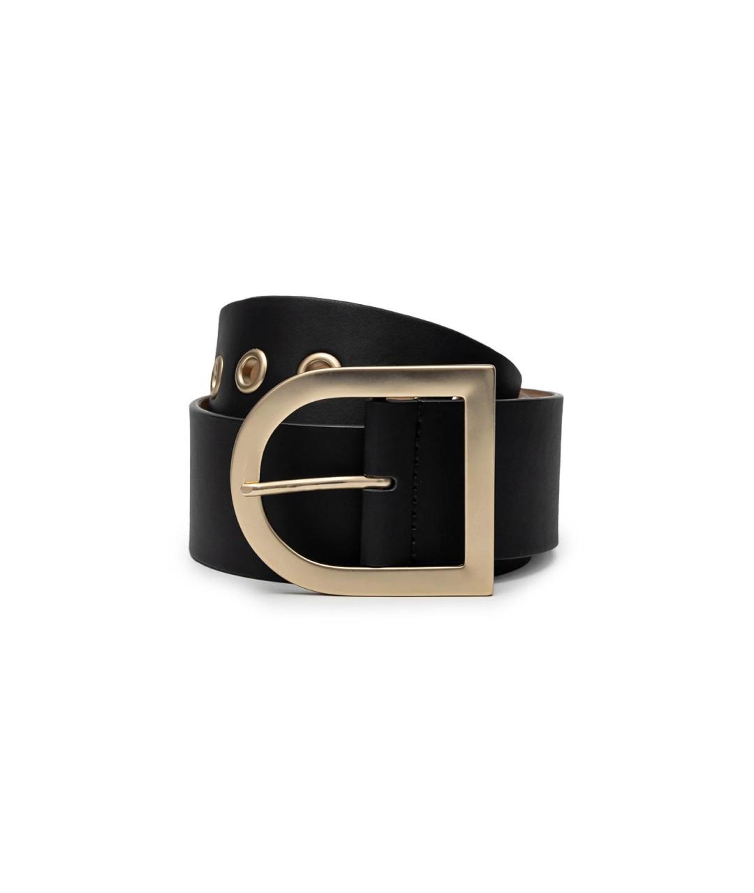 MAX MARA Черный кожаный ремень, фото 4