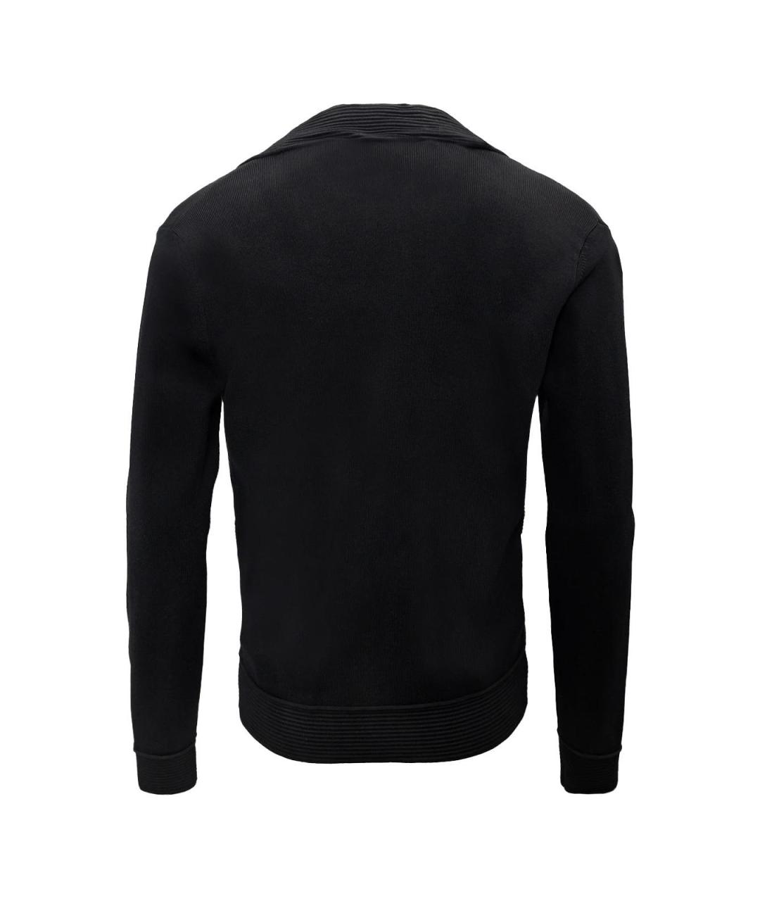 BALMAIN Черный хлопковый кардиган, фото 2