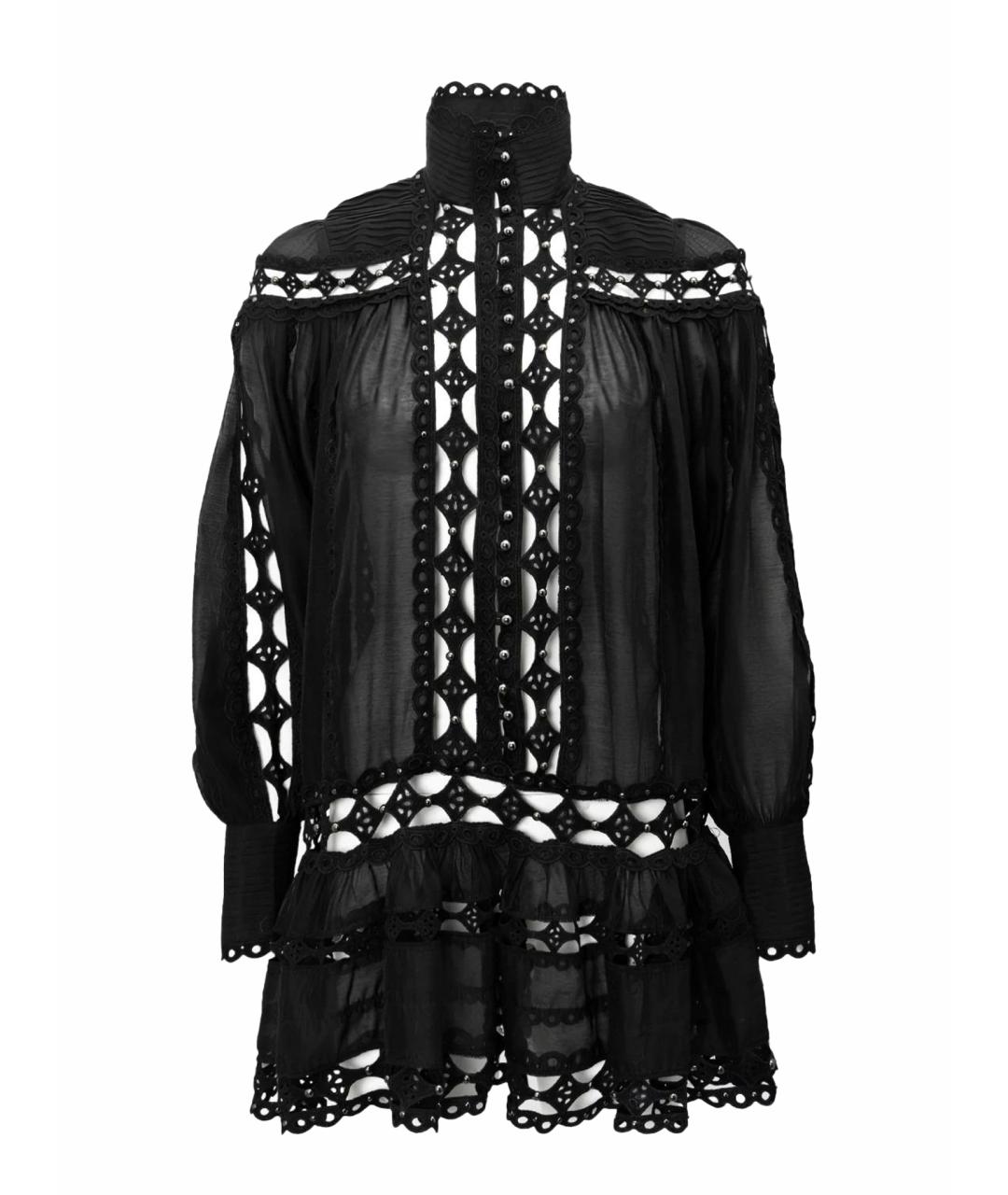 ZIMMERMANN Черное вискозное повседневное платье, фото 1