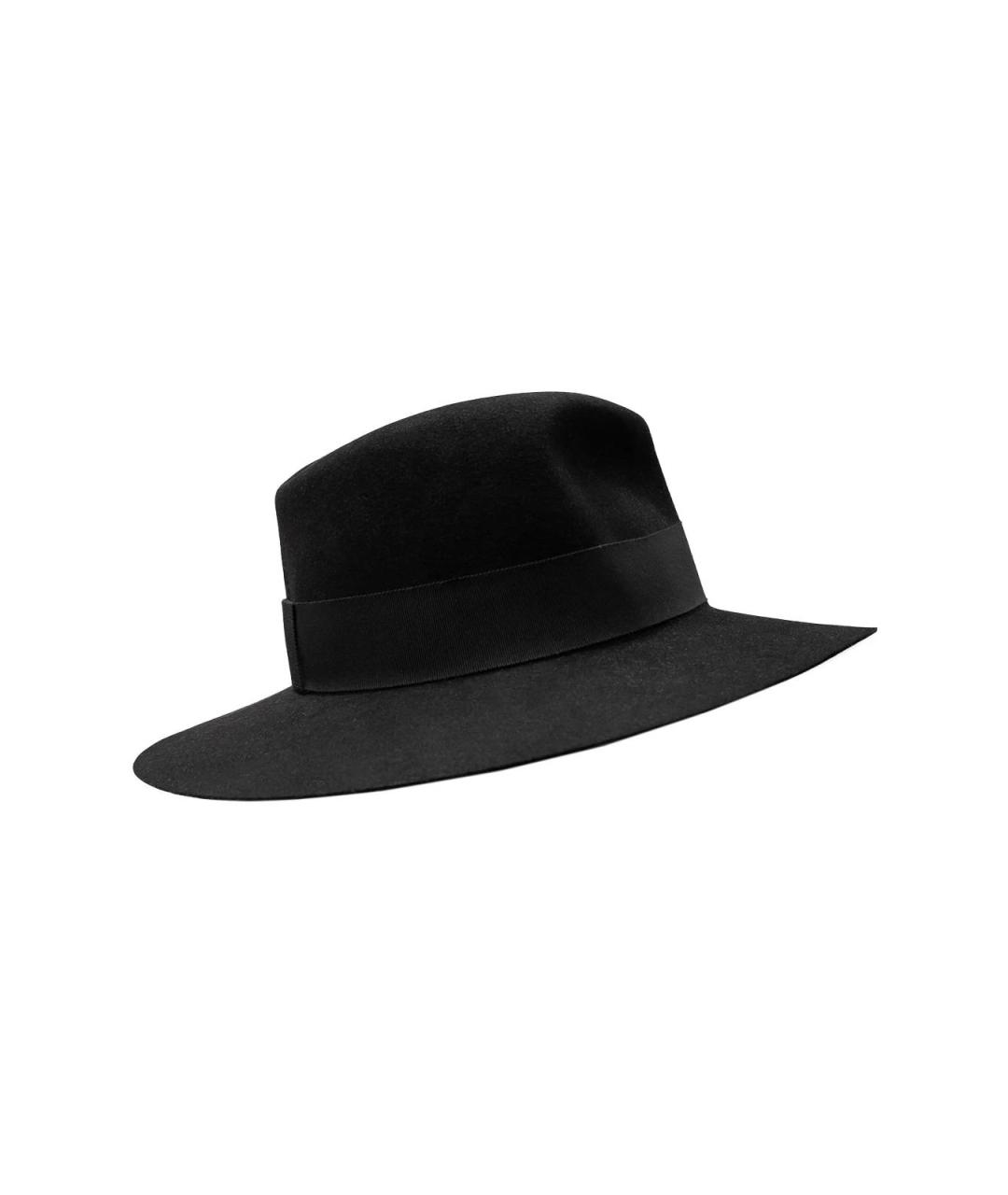 MAISON MICHEL Черная шерстяная шляпа, фото 2