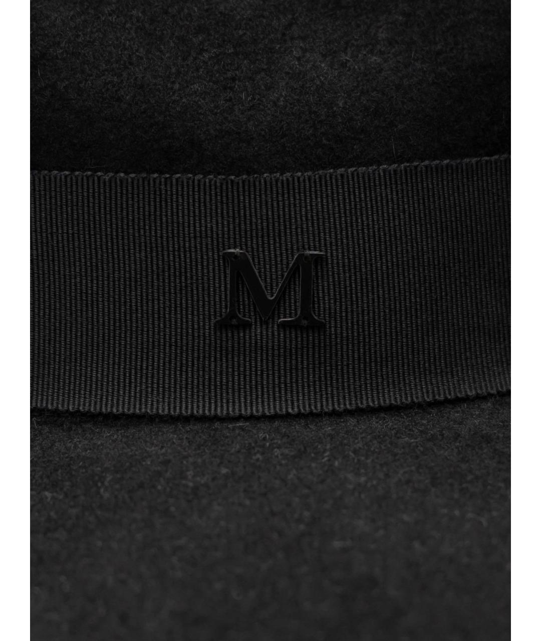 MAISON MICHEL Черная шерстяная шляпа, фото 3