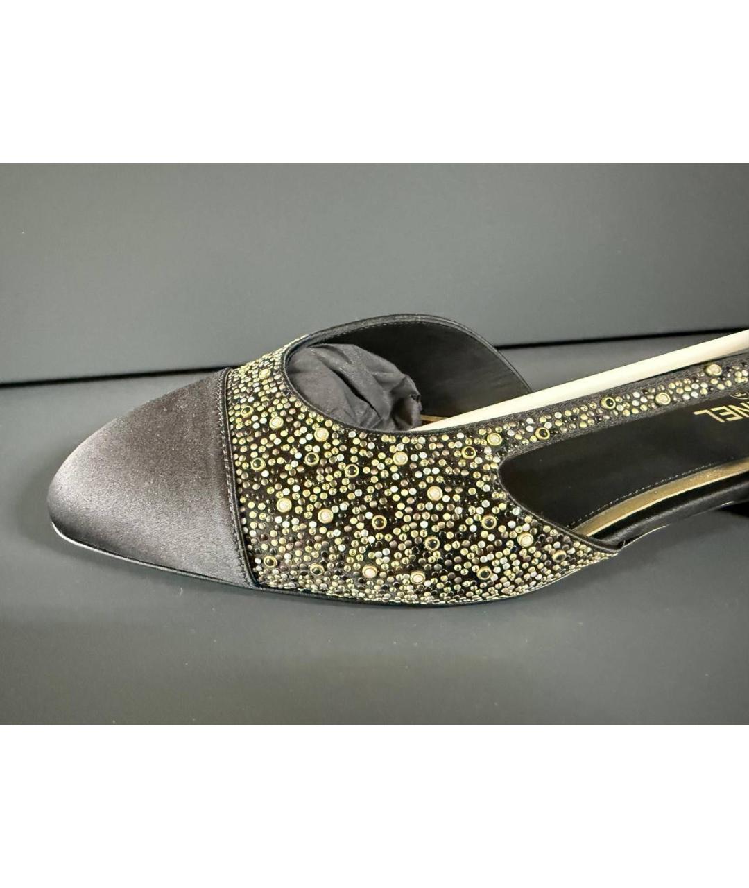 CHANEL Черные кожаные туфли, фото 2