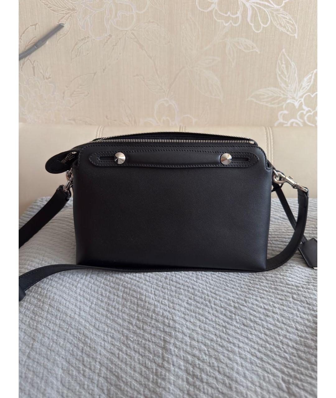 FENDI Черная кожаная сумка через плечо, фото 9