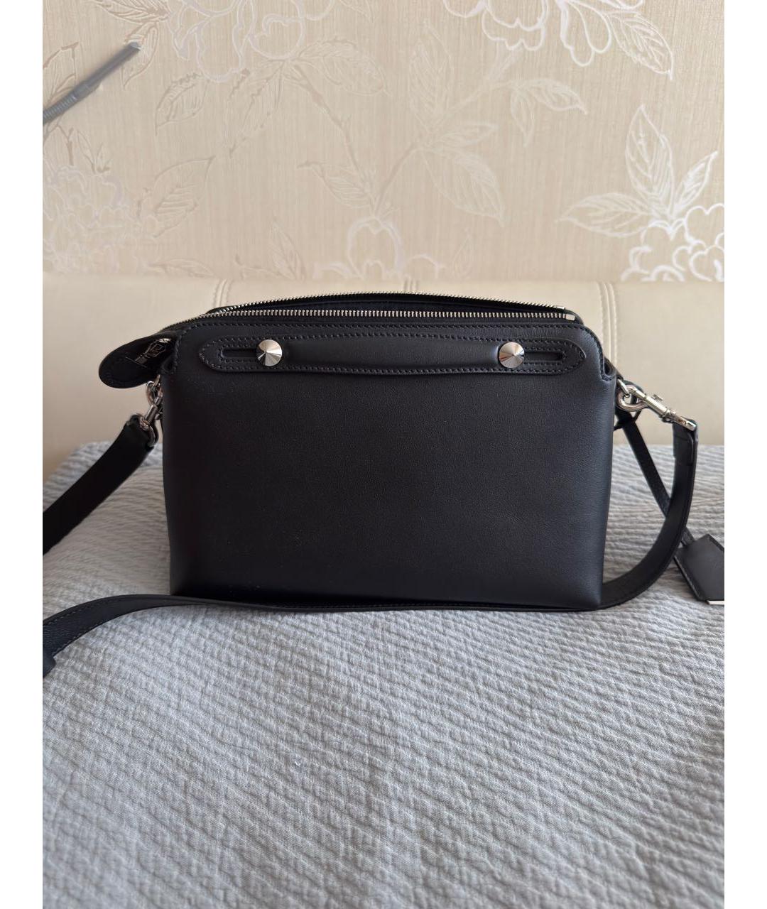 FENDI Черная кожаная сумка через плечо, фото 3