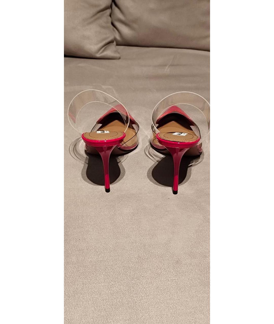 ALAIA Красные кожаные туфли, фото 7