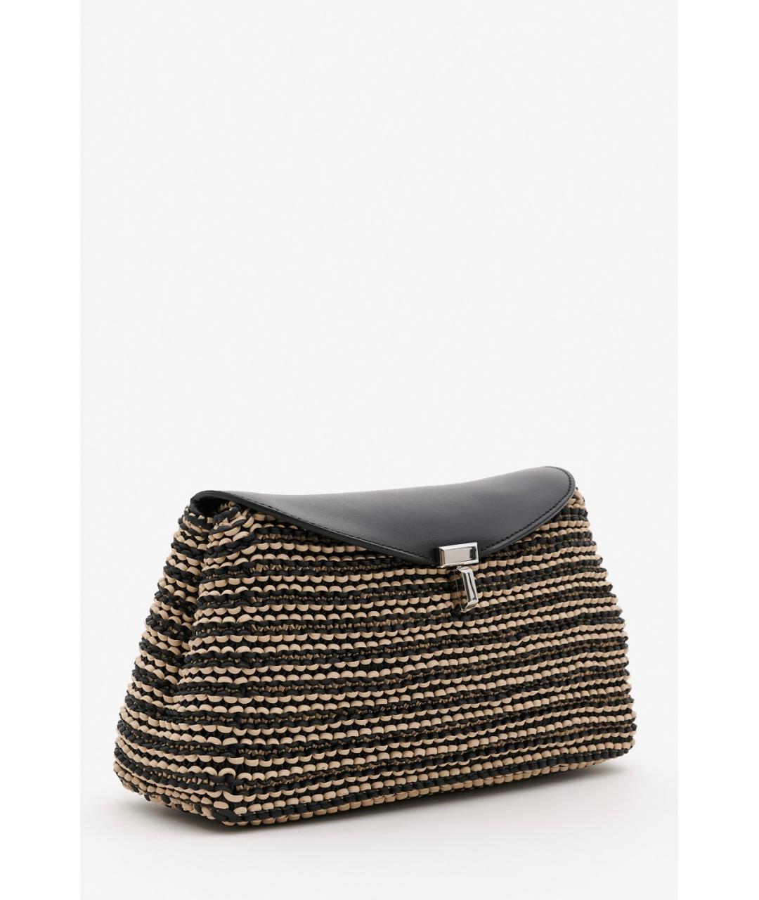 TOTEME Черная кожаная сумка через плечо, фото 2