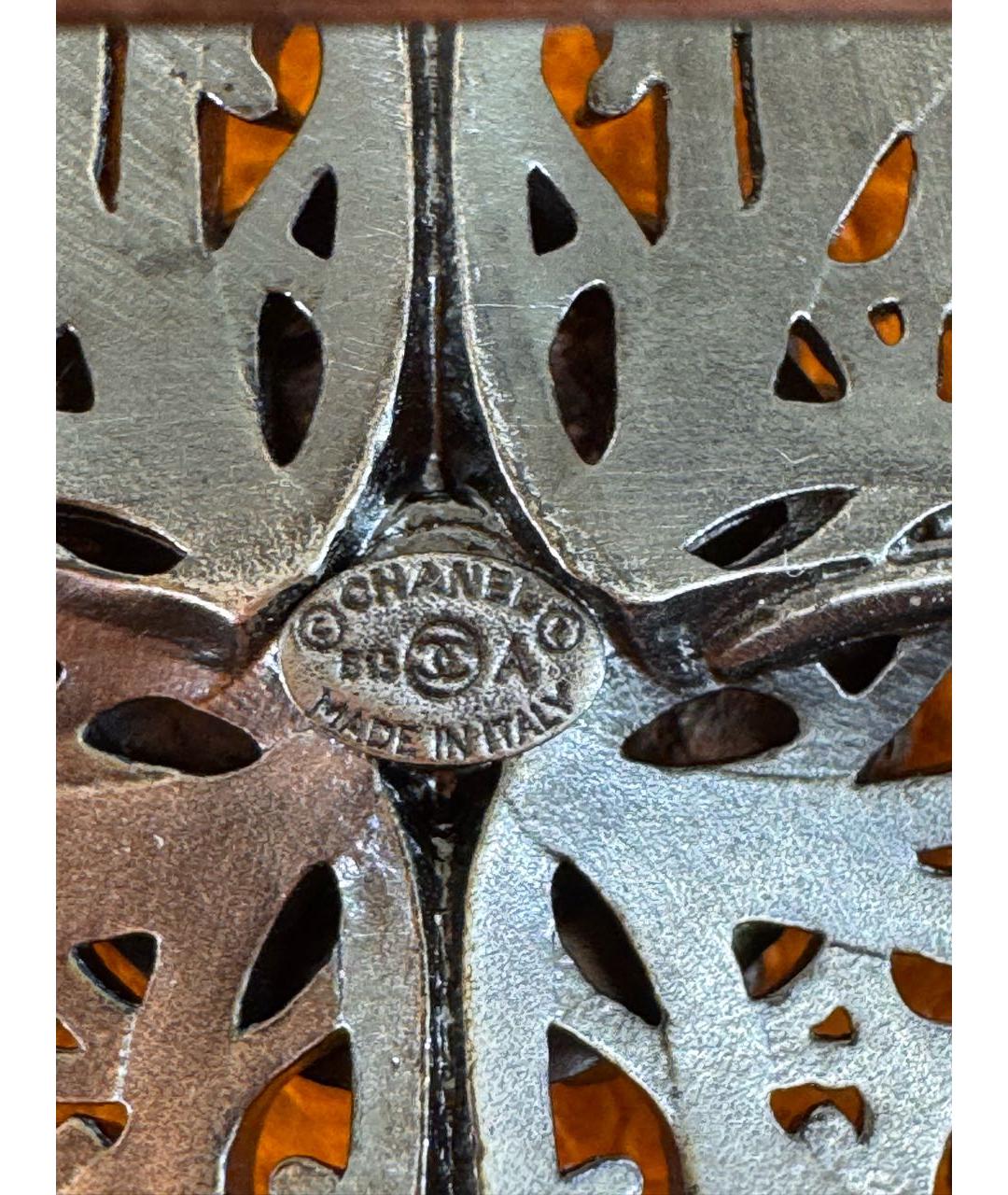 CHANEL Антрацитовый металлический комплект, фото 7