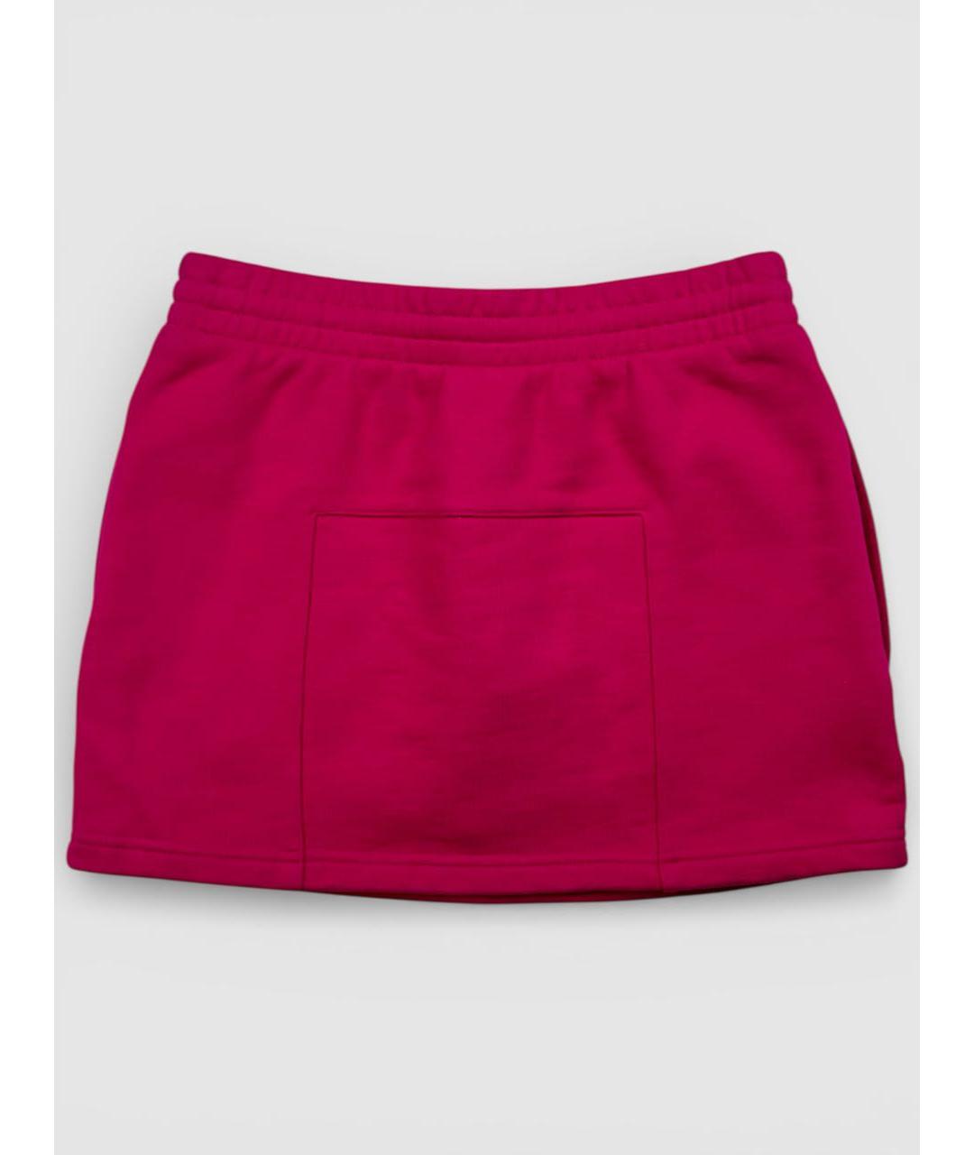 VETEMENTS Коралловая хлопковая юбка мини, фото 2