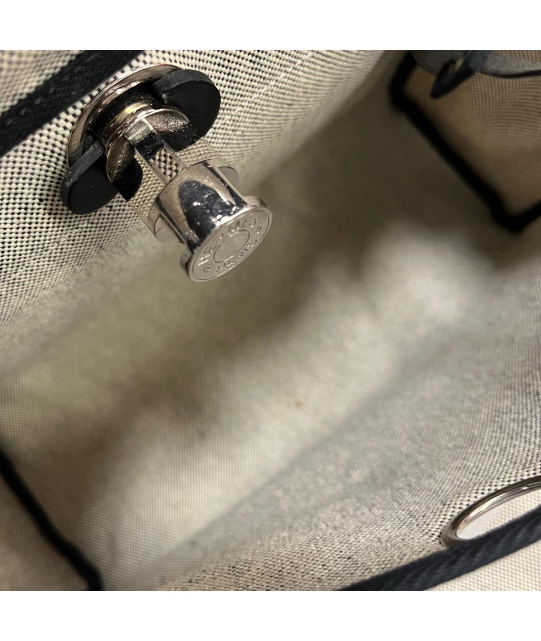 HERMES Черная деним сумка через плечо, фото 7