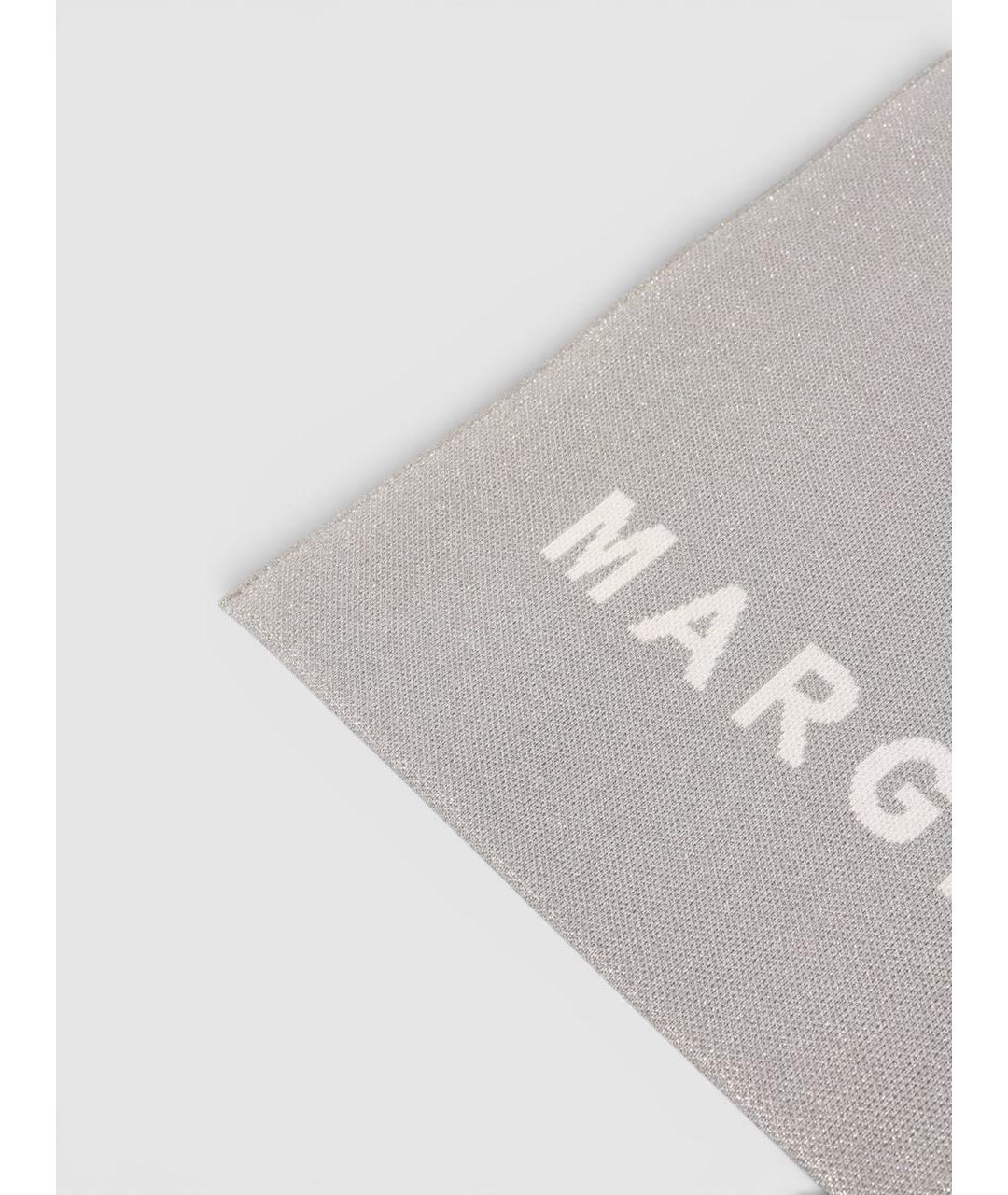 MM6 MAISON MARGIELA Серебряная сумка тоут, фото 4